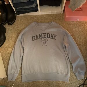 Hollister Men's Blue Crewneck Sweater